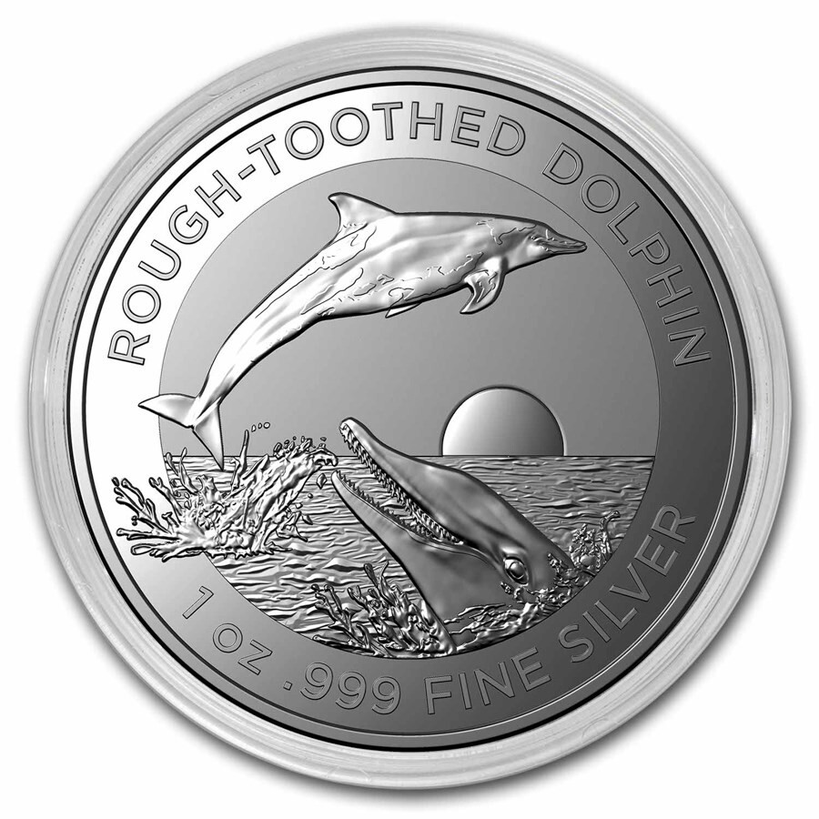 2023 Australia Rough Toothed Dolphin 1 oz .999 Silver 1