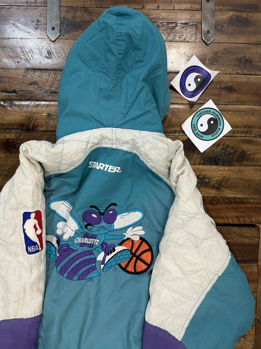 vintage 90s charlotte hornets pro player & starter jackets vintage 90s charlotte hornets pro player & starter jackets