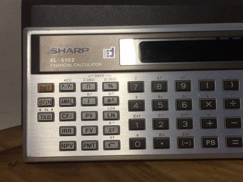 Sharp el-5102 electronic calculator Untested - Picture 2 of 6