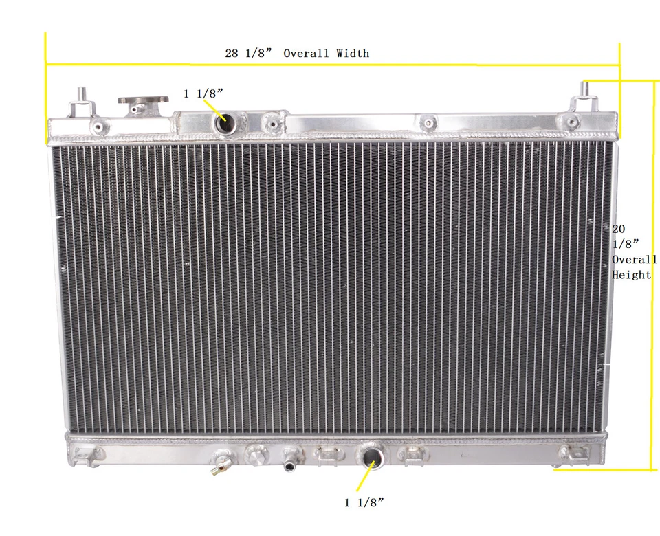 DPI:13451 3Rows Radiator For 2015-2019 Honda City/Fit 1.5L All Aluminum - Image 2 of 4