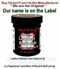 Leather Refinish Color Restorer   WINE 4 oz REFILL  We are the ORIGINAL Mfg 
