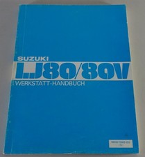 Manuale officina Suzuki LJ 80 / LJ 80 V fuoristrada stand 09/1982