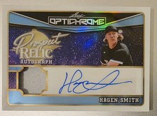 2025 Leaf Optichrome - Prospect Relic Auto Hagen Smith 6/7 Patch