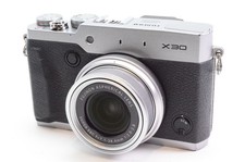 FUJIFILM X30 Silver Digital Camera 12.0MP ISO 100-12800 Full HD OLED EVF RAW