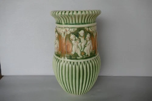antique Roseville Pottery Donatello 9.5  inch vase