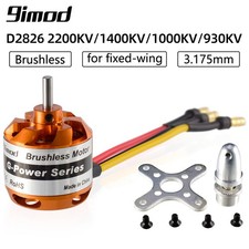 9imod Motore Brushless Outrunner 3.175mm 2-3S per Aereo RC Drone ad Ala Rigida