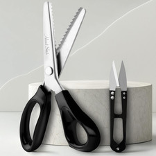 HANDI STICH Forbici Zig Zag per Stoffa - Forbici a Zig Zag per Tessuti Da Sarta