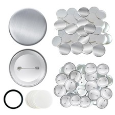 150 PCS Button Maker Supplies 58mm/2.28 inch 50 SETS/2.28IN, Metallic