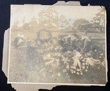 Antique Graveyard Cemetery Photo Vintage Funeral