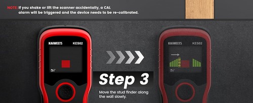 KAIWEETS 5-in-1 Wall Stud Finder Scanner AC Cable Metal Wood Beam Detector - Picture 17 of 24