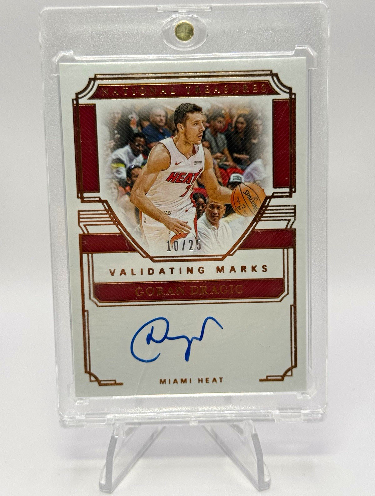 Panini 2019-20 Treasures Validating Marks Goran Dragic #VM-GDR Bronze Auto /25