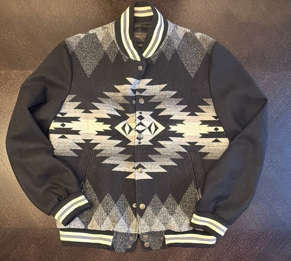 Pendleton jacket - Black & Grey Aztec / Chimayo Design