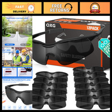 12 Pack Anti-Fog Safety Glasses, ANSI Z87.1 Protective Eyewear for Men Women