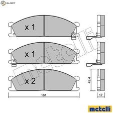 BRAKE PAD SET DISC BRAKE 22-0107-1 FOR SUBARU NISSAN NP300/PICKUP DATSUN VAN