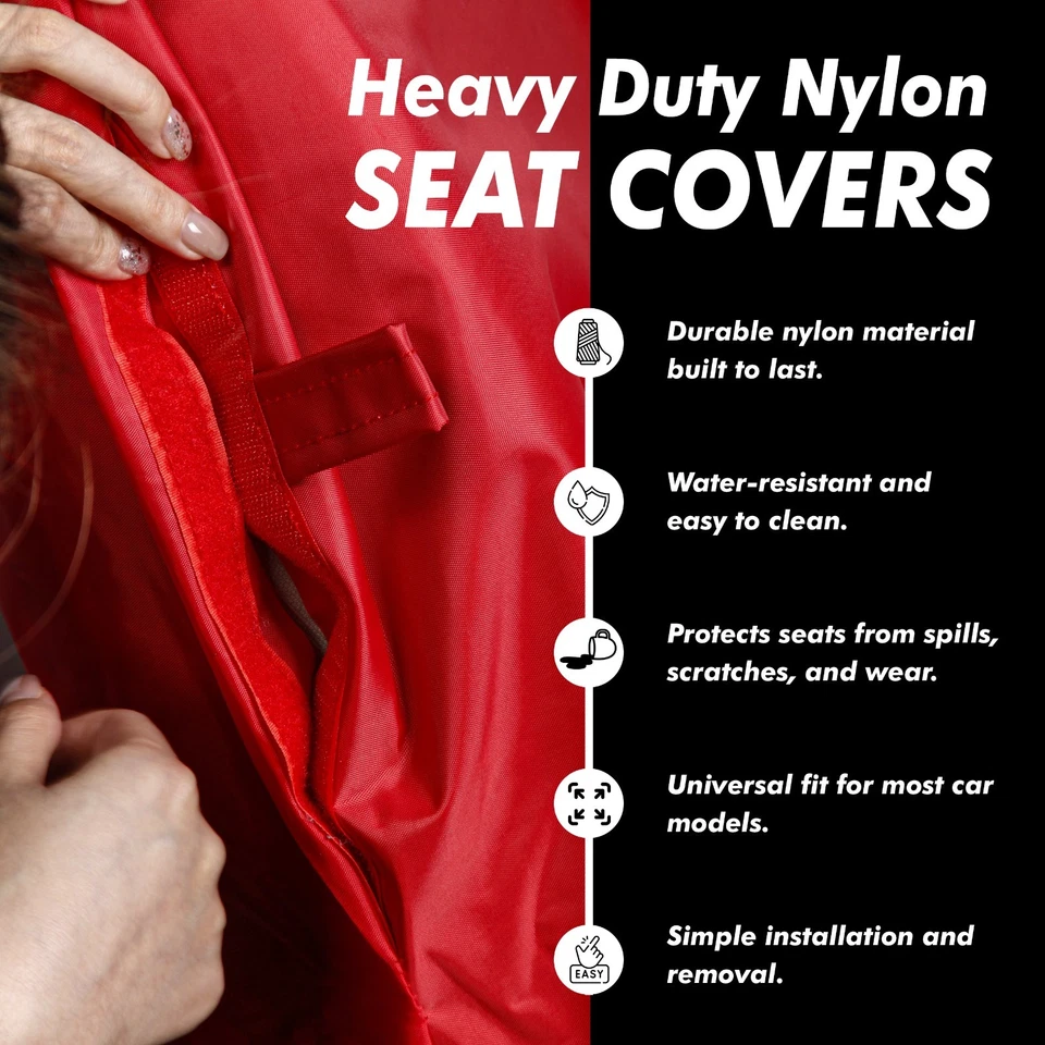 Fundas de asiento de furgoneta negras 100 % impermeables de alta resistencia para Ford Transit MK8 2014-2020 Foto 2 de 4