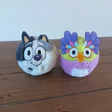 Bluey TY Beanie Bouncers - Muffin 83058 & Chattermax 83057 - VGC ????