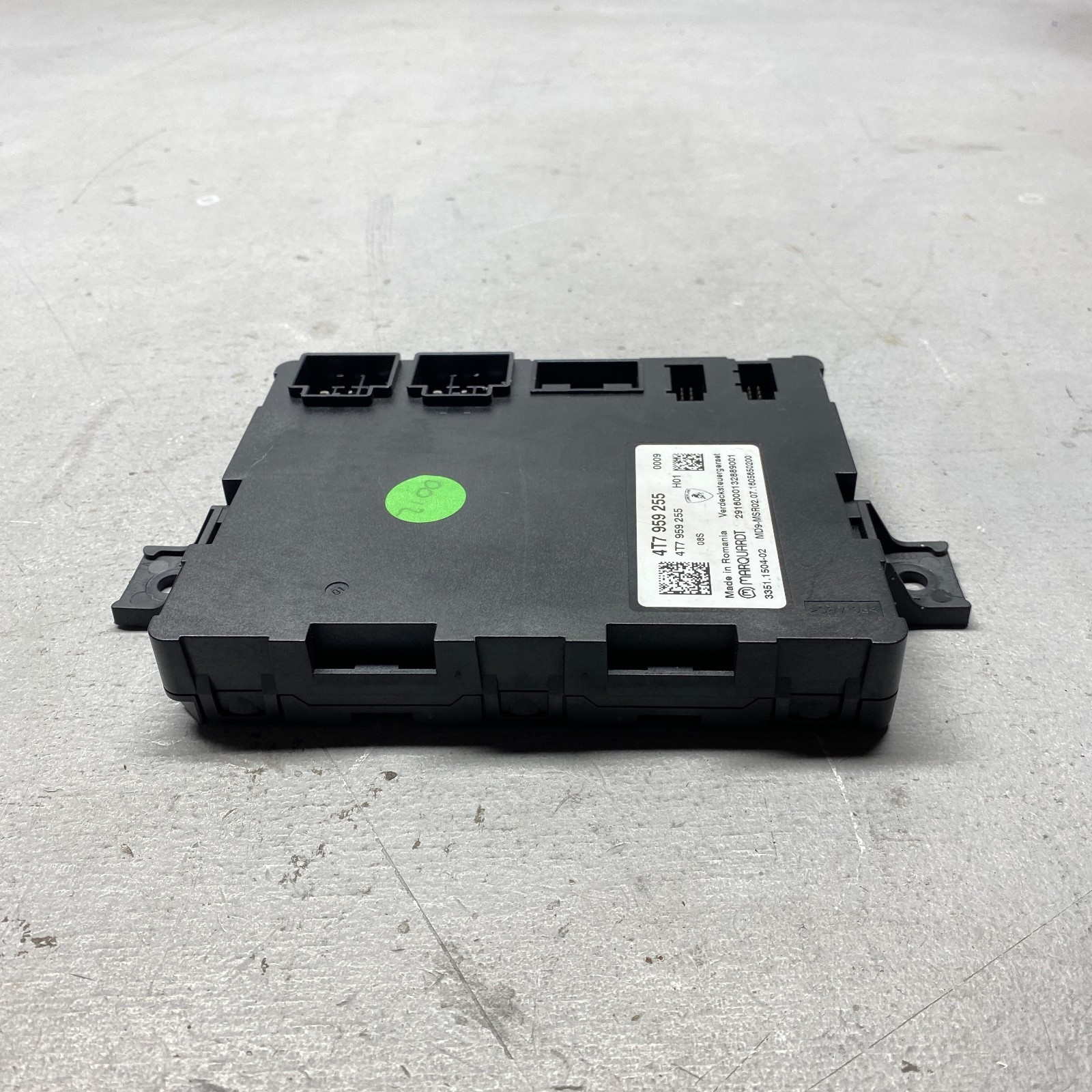 2018 Lamborghini Huracan Top Capote Control Module Unit 4T7959255