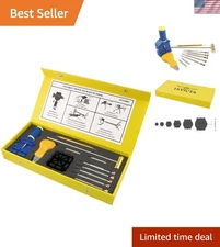 Metal Watch Tool and Repair Kit for Easy Timepiece Maintenance - 11.81 x 5.43 in