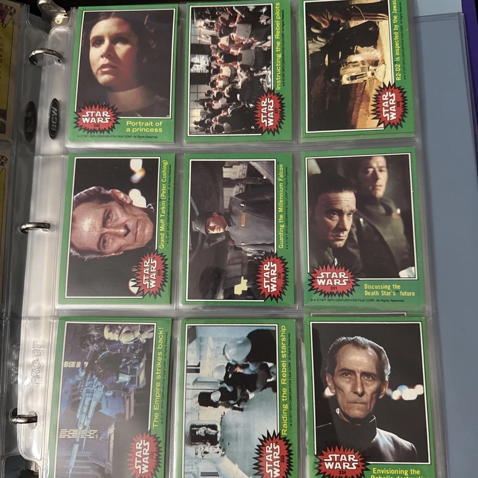 1977-78 Topps STAR WARS Green Series 4 complete set of 66 cards w/ #207 C-3PO - Image 4 of 4