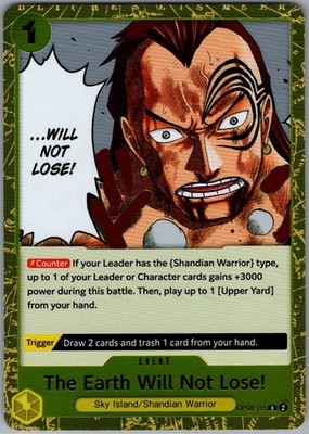 The Earth Will Not Lose! Foil R Two Legends OP08-115 NM