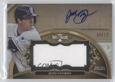 2013 Topps Triple Threads Unity Jumbo Relics Sepia 30/75 Jedd Gyorko Auto 0b2