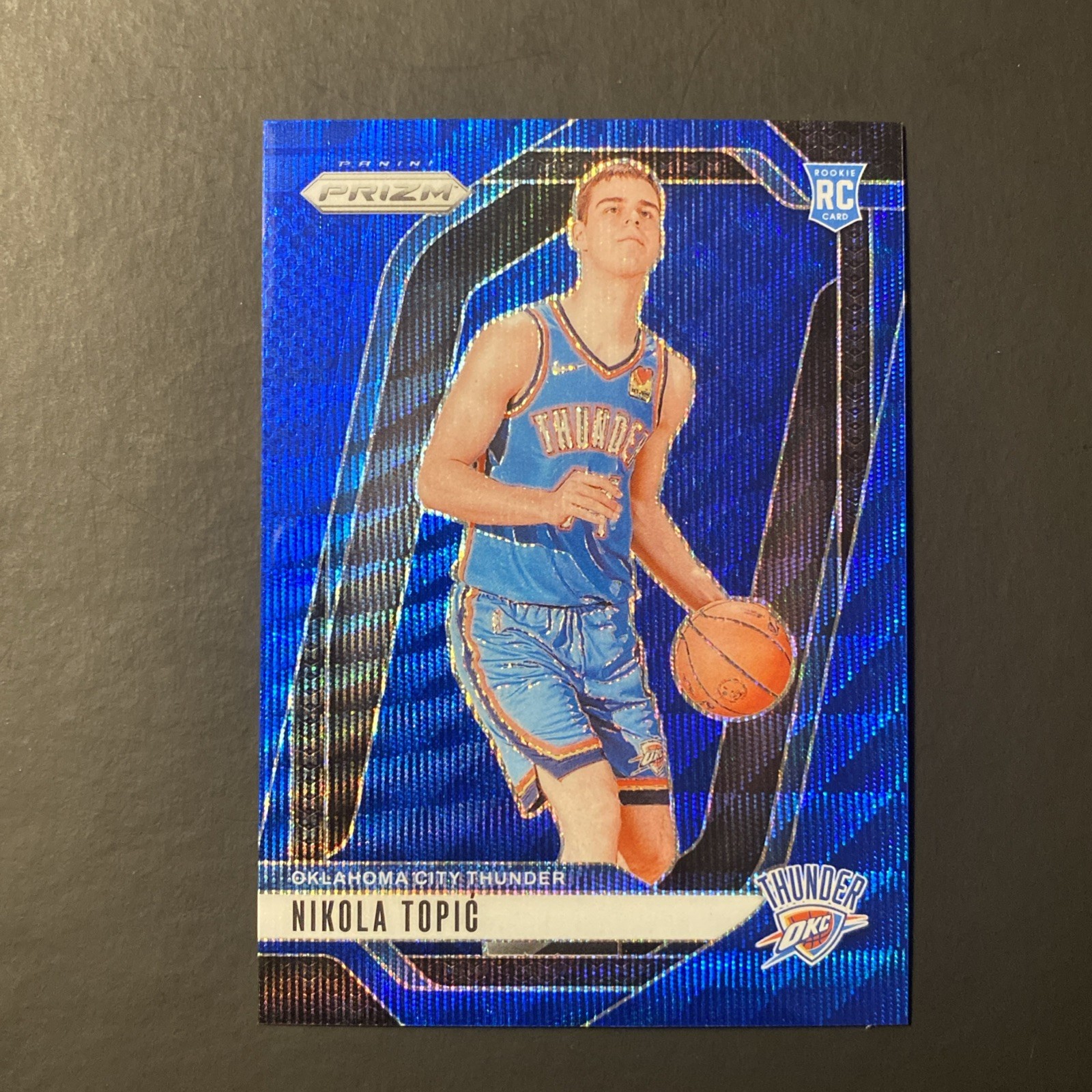2024-25 Panini Prizm Nikola Topic #230 RC Rookie Blue Wave /125