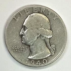1940 Washington Quarter - Free Shipping