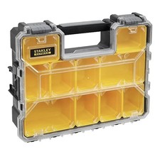Stanley FatMax Deep Professional Tool Organiser Case 10 Compartment Storage Box