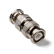 BNC Male to Male Coupler Adapter - Silver