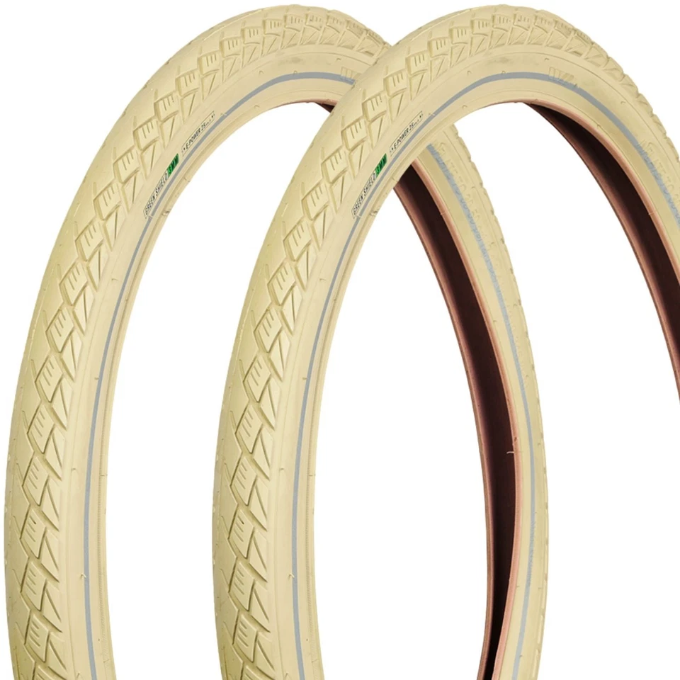 2x Set Fahrrad-Reifen Creme 28" 28 x 2,0 Zoll ETRTO 50-622 Fahrrad-Decke Mantel - Bild 3 von 4