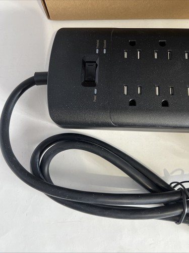 ÜBERSPANNUNGSSCHUTZ STECKDOSENLEISTE - 12 STECKDOSEN, 3 USB + USB-C, 3-4 A ANSCHLÜSSE, 6 FUSS VERLÄNGERUNG - Bild 3 von 7