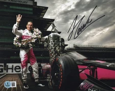 Heilo Castroneves INDY 500 Autographed Signed IRL Racing 8x10 Photo Beckett BAS