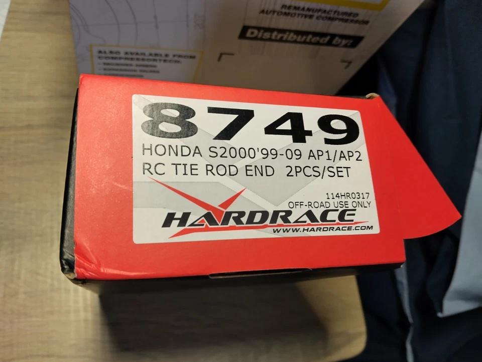 Extremos de barra de amarre central de rodillo Hardrace para Honda S2000 AP1, AP2 pieza de carreras nueva Foto 4 de 4