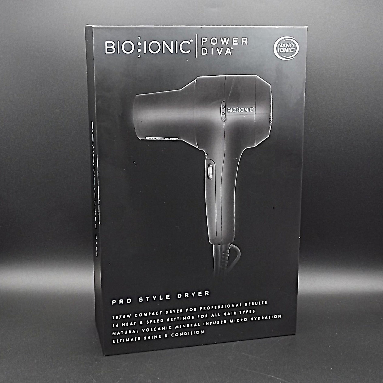 Bio Ionic Power Diva Pro Style Hair Dryer w/ 14 Speed/Heat Settings - Brand New!