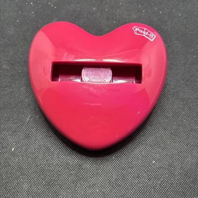 Heart-Shaped Post-It Note Dispenser, 5x5.5'', Uses 3x3'' Accordian-Style Note Pads