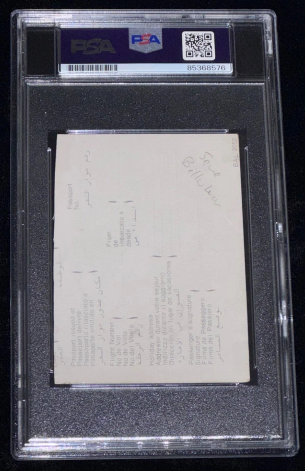 Seve Ballesteros "2x Masters Champion Golf HOF" Signed Autographed Cut Auto PSA - Image 4 of 4