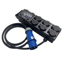 32A Audio Power Distribution Equipment Stage Distro Box with 6x16A Europe Socket