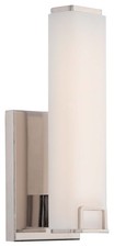 Minka Lavery 391-613-L Nickel Led Bathroom Sconce From The Square Collection