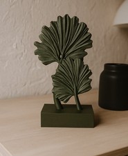 Palm Leaf Sculpture   Biophilic Deko, moderne...