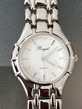 Royal Uhr Quarz 34mm- Silber-Optik - UNGETRAGEN in OVP …