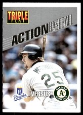 Royals vs Athletics 1993 Triple Play #23 MLB READ FREE SHIPPING AutographDen