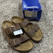 Birkenstock Arizona Habana Oiled Leather Soft Footbed EU44 US M11 NEW W/Box