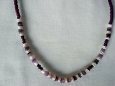 Surfer Necklace Puka Shell Beads Ethnic Tribal Mermaid 17" Gift US Seller New