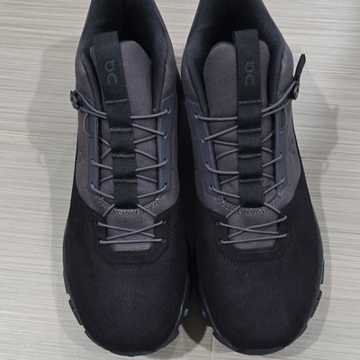 On Cloud Hi Eclipse Men's Black Lace-Up Low Top Athletic Sneakers Synthetic