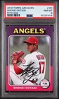 2019 Topps Archives shohei ohtani pitching sp # 101 PSA 8