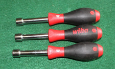 Lot of Three Wiha 343Z Soft Finish Nut Driver...