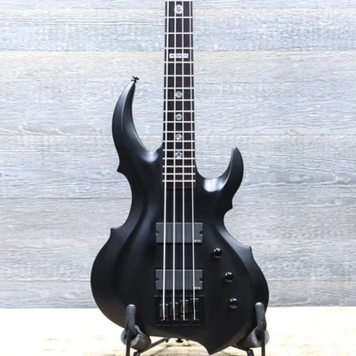 ESP LTD TA-604 FRX Tom Araya Signature Black Satin 4-String Electric Bass w/Case - image 1 of 4
