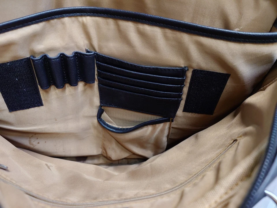 Betty Barclay Black Leather Laptop Bag Shoulder Strap - Image 4 of 4