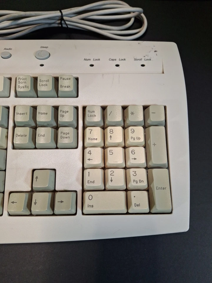 Vintage Gateway 2000 Wired Computer Keyboard E06150US011-C PS/2 K6 - Image 2 of 4