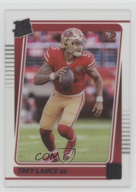 2021 Panini Clearly Donruss Rated Rookie Trey Lance #54 Rookie RC 3hd